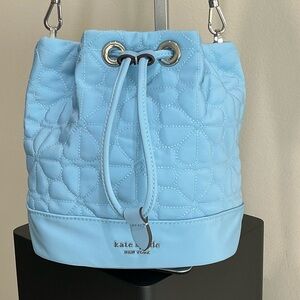 Kate Spade Light Blue Quilted Shoulder Bag